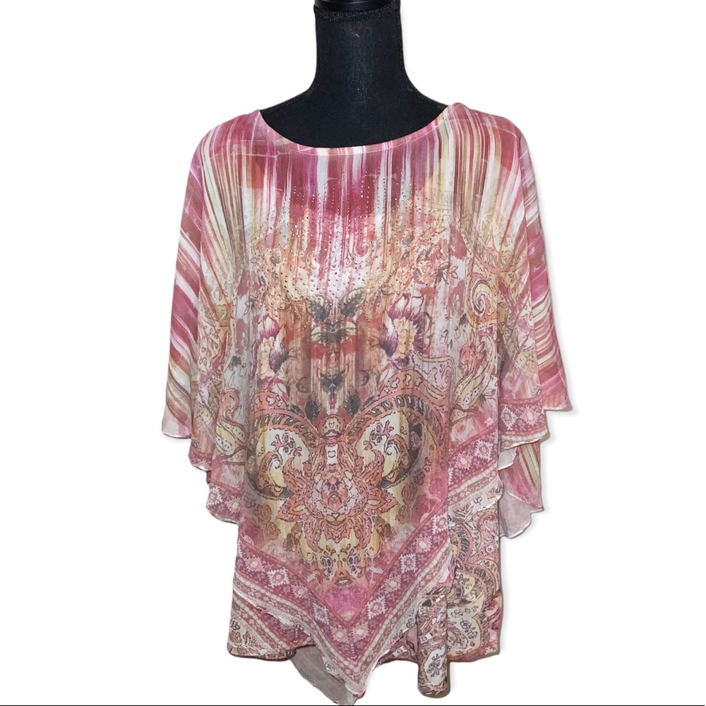 World unity embellished blouse